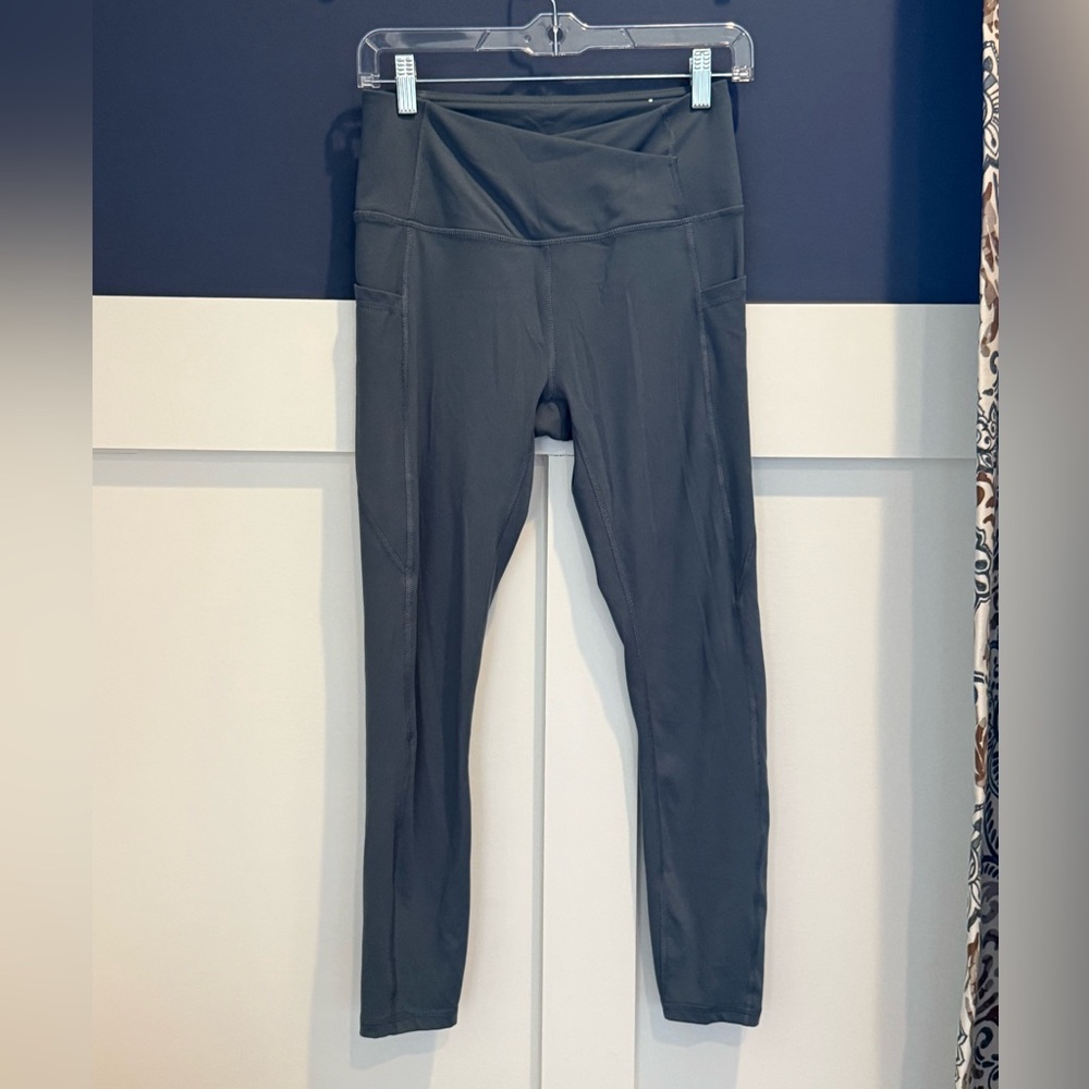 GAIAM Slate Blue High-Waist Leggings Size S like new!!!